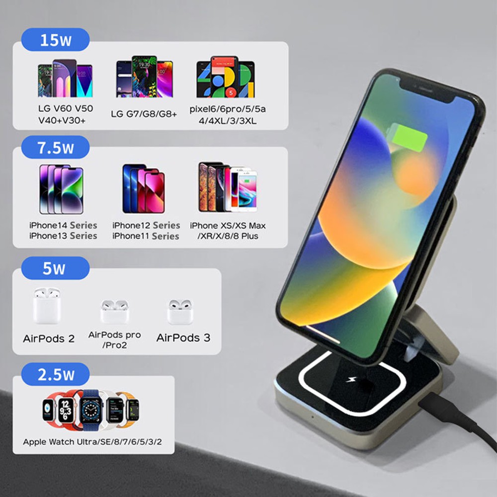 Foldable Magnetic Wireless Cha – обзор и цена Smartwatch Watches Compatible With Iphone