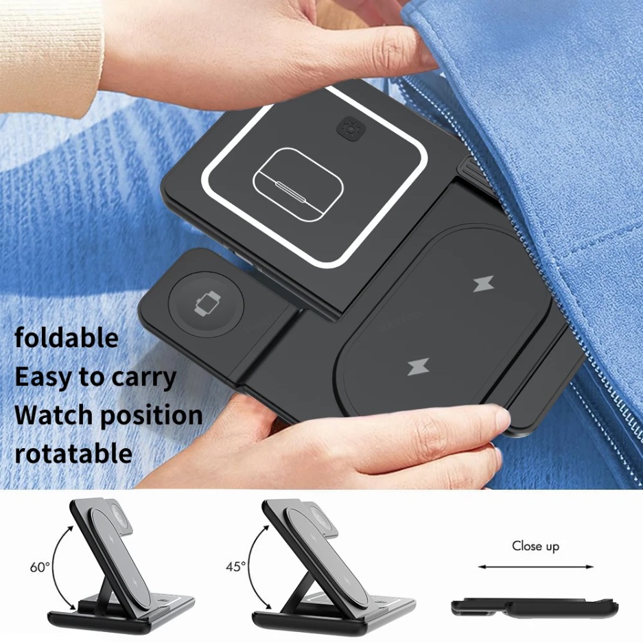3 In 1 Foldable Wireless Charg – обзор и цена Smartwatch Watches Compatible With Iphone