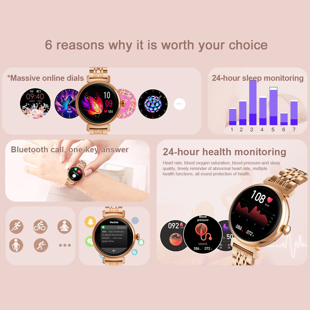 1.04 inch AMOLED Screen Fashio – обзор и цена Watches Ladies Smartwatch