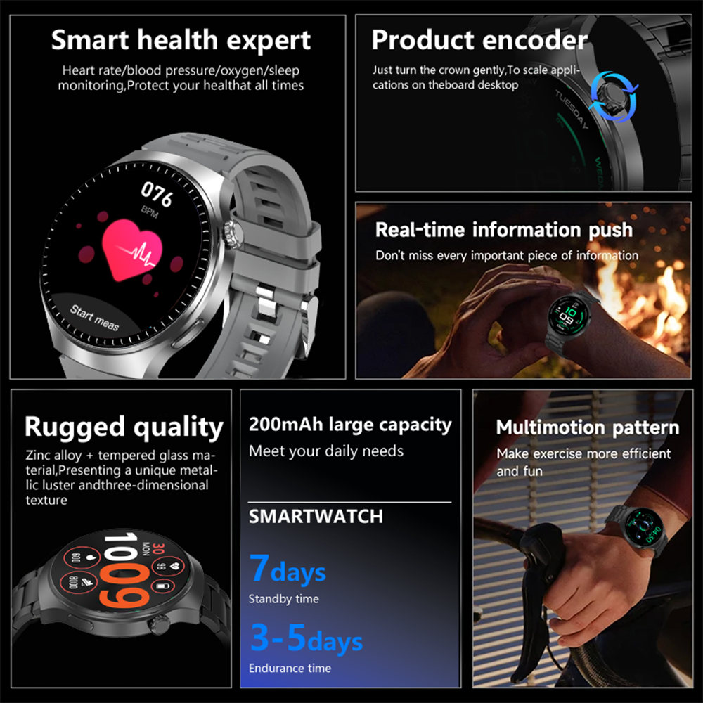 LAXASFIT 2026 New Men's Smartw – обзор и цена Hybrid Smartwatch