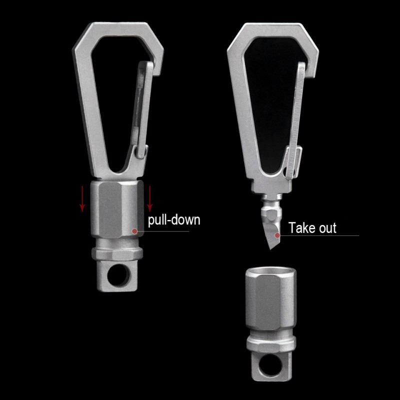 1pc Titanium Alloy Keychain ED – обзор и цена Tritium Gas Tube