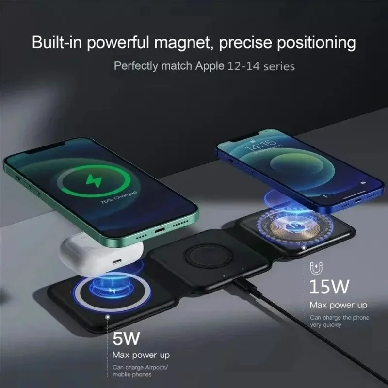 3 in 1 Portable Magnetic Wirel – обзор и цена Smartwatch Watches Compatible With Iphone