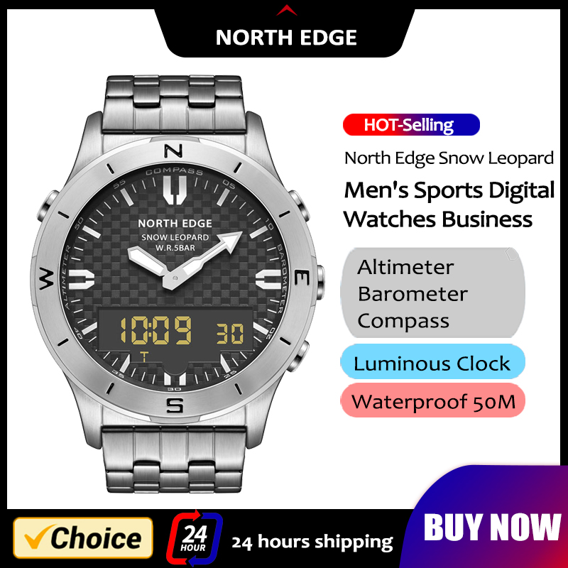 NORTH EDGE Men's Sports Digita – обзор и цена Hybrid Smartwatch